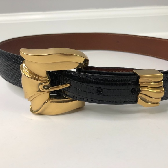 Reptilia Black Lizrd Belt & Red Alligator Belt 30 main image 12